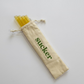 Travel Glass Smoothie Straw Set